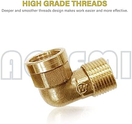 1/2 Inch NPT Male to 1/2 Inch Female 90°Elbow 2pcs - Image 4