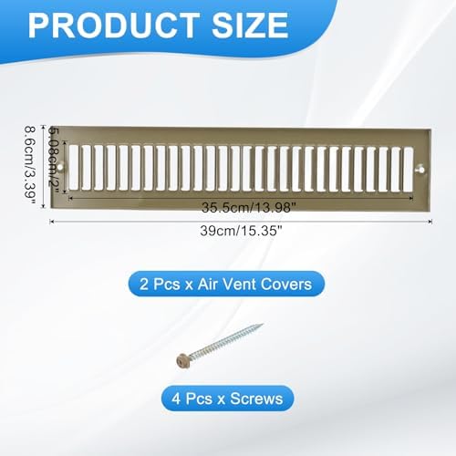 PATIKIL 2" x 14" Duct Opening Vent Cover - Image 2