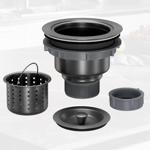 Kitchen Sink Drain 3-1/2 Inch, Kitchen Drain Assembly Kit by Exakey