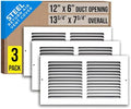 Fits 12x6 Duct Opening | Steel Return Air Grille by Handua | Vent Cover Grill by Handua