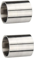 Feelers 304 Stainless Steel Cast Pipe Coupling Fitting, Female Coupler Adapter by Follow