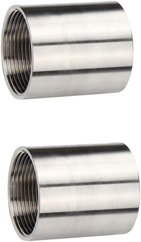 Feelers 304 Stainless Steel Cast Pipe Coupling Fitting, Female Coupler Adapter by Follow