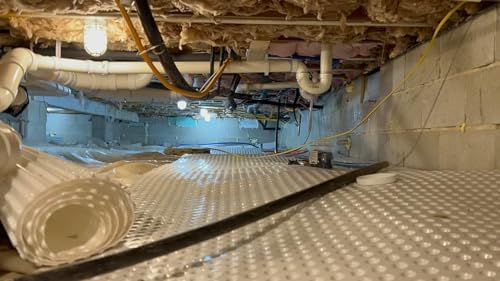 Whitecap Dimple Drainage Matting 2' x 50' – Improves Water Flow, Protects Vapor - Image 7