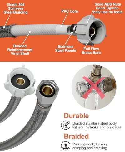 boeemi Toilet Flange Repair Kit, Elastic Wax Ring & 16" Supply Line - Image 5