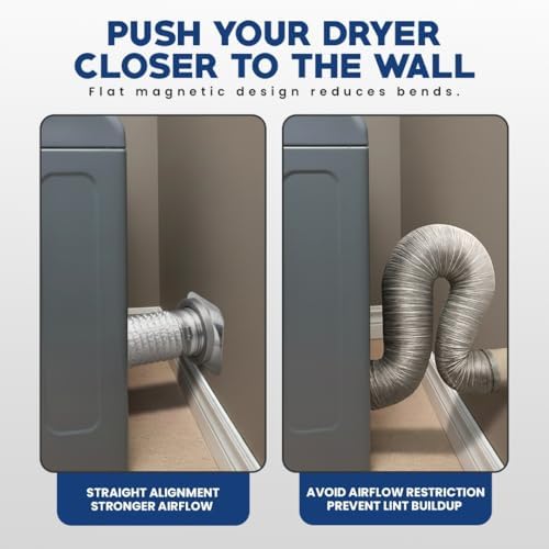 Magnetic Dryer Vent Connector Kit DV-180 – 4 Inch Quick-Connect Wall Adapter - Image 5
