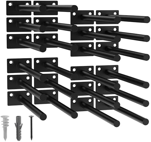 LEOPO 24-Pack 8 inch Floating Shelf Brackets, Hidden Shelf Bracket by FinestHomeDecor