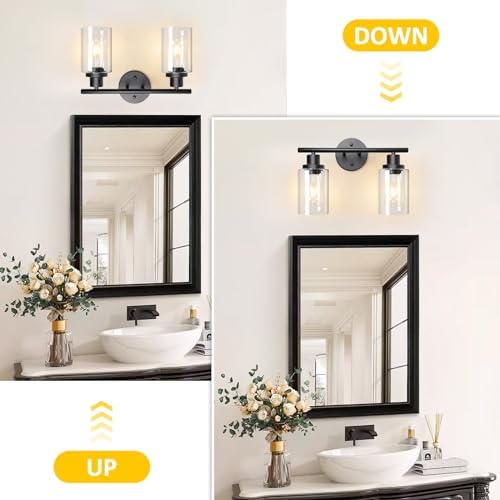Unicozin 2 Light Vanity Lights, Bathroom Light Fixtures, Wall Lights - Image 2