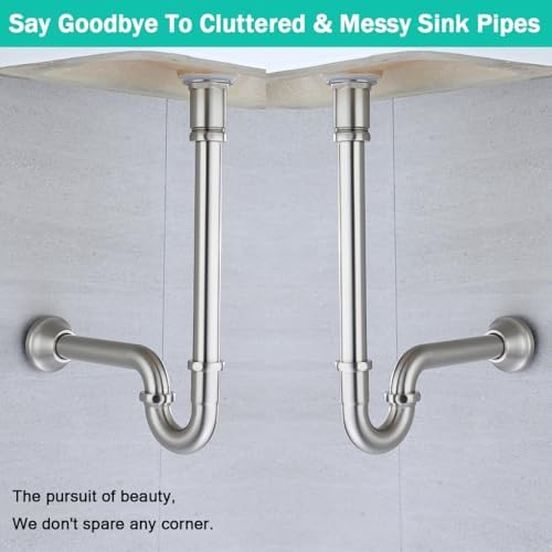 Brass P Trap U-Shape 1 1/4 inch Sink Drain Pipe - Image 6