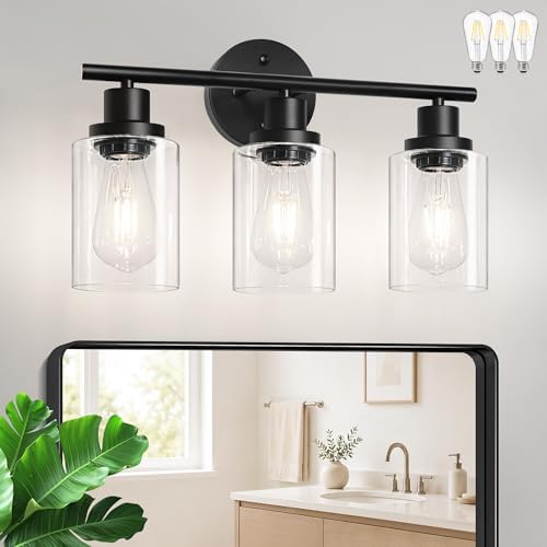 Unicozin Modern Bathroom Light Fixtures, 3 Light Vanity Lights by Unicozin