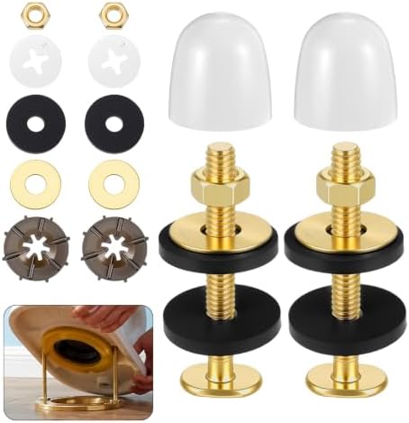2 Pack Toilet Bolts, Heavy Duty Metal Toilet Flange Bolts Kit by Unknown