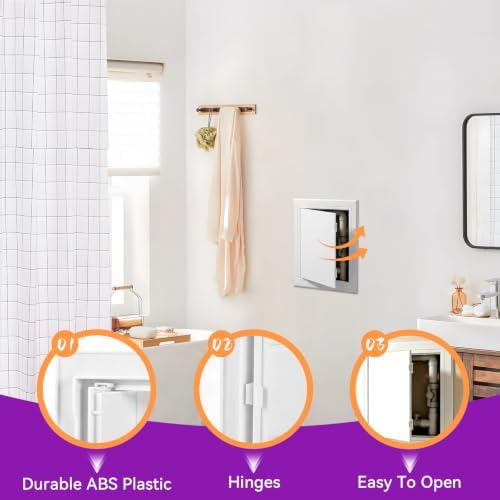 4 x 6 Inch Access Panel for Drywall and Ceiling, ABS Plumbing Access Door - Image 3