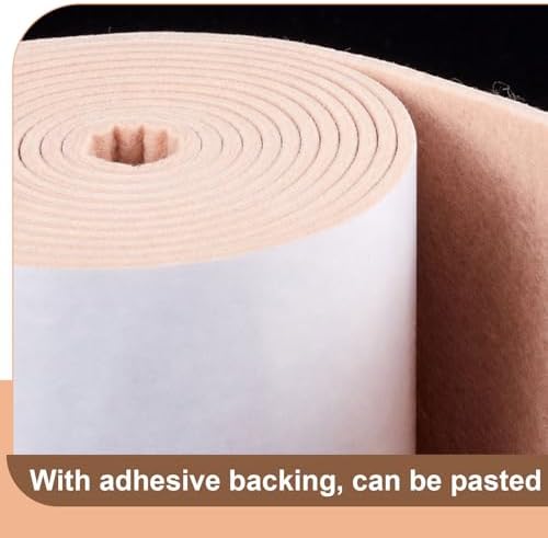 Jecery Adhesive Felt Roll, 1/4" X 6" X 5 Yard - Image 3