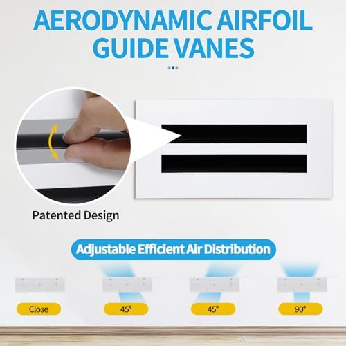 10x4 Modern AC Vent Cover, Decorative Air Vent Register Grille - Image 2