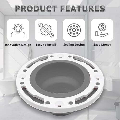 Focket Toilet Flange Repair Kit, Universal Silicone Toilet Flange Fits - Image 6