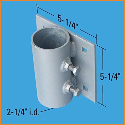 Dock Edge Stationary Dock Heavy Duty Side Leg Pipe Holder, Galvanized - Image 2