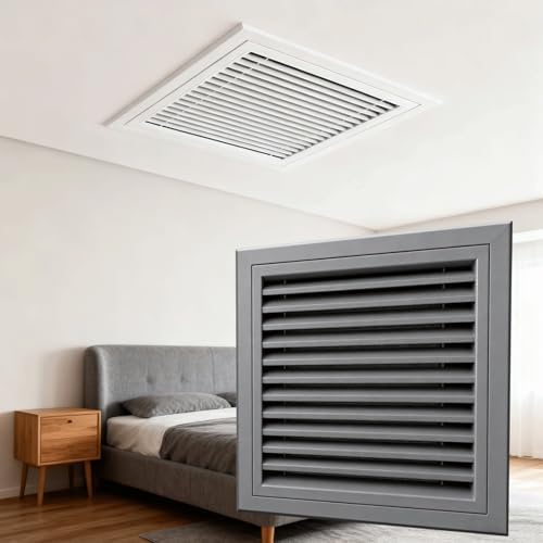 Gray Air Return Vent Cover 16x22in | Easy Install Duct Grille by Unknown