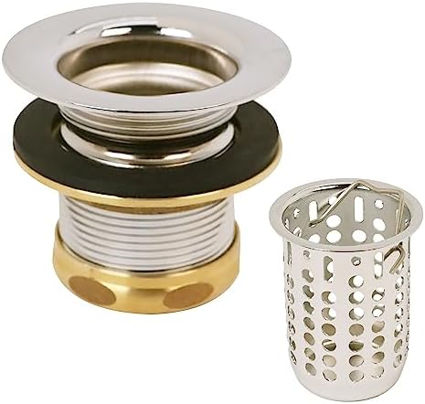 Westbrass Junior Basket Style Bar Sink Strainer, Polished Nickel by Westbrass