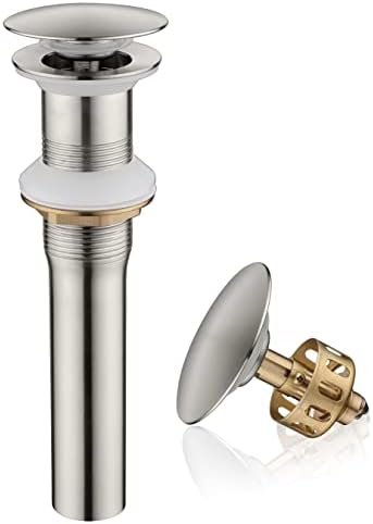 Ultimate Unicorn Pop up Sink Drain, Without Overflow Hole, Brushed Nickel by UltimateUnicorn