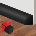 ToLanbbt Flexible Quarter Round Molding, 480 Inch Peel and Stick Rubber Trim by ToLanbbt