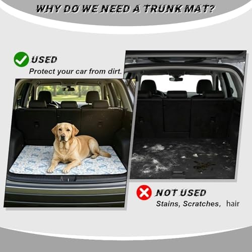 Blue Sea Turtle Universal Car Trunk Mat, Waterproof Cargo Liner - Image 4