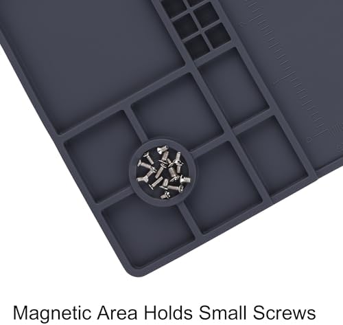 Premium Heat Resistant 932°F 22"x 14.2" Magnetic Silicone Soldering Mat - Image 4