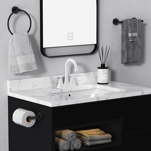 Bathroom Faucet, Hurran 4 inch Centerset 2-Handle Lead-Free - Image 6