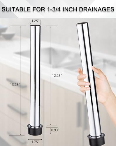 12.25 Inch Stainless Steel Bar Sink Stopper Fits 1.75 Inch Drains - Image 3