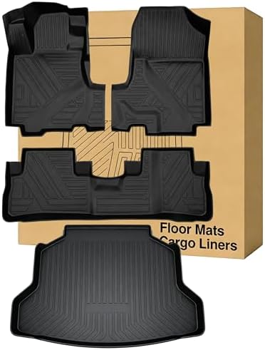 All Weather TPE Floor Mats＆Cargo Liners Custom-fit by AiqiyingAutoAccesories