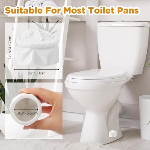 FillTouch Toilet Bolt Covers, Decorative Ceramic Caps - Image 2