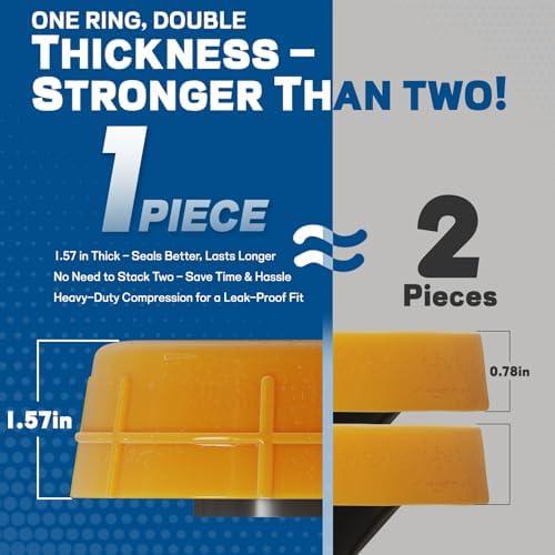 NEEXAN Toilet Wax Ring Kit, Extra-Thick, 3 and 4 Inch Pipes, 1 Pack - Image 2