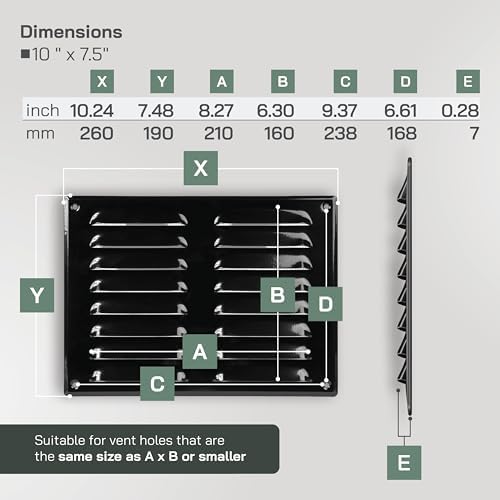 Vent Systems 10'' x 7.5'' Inch - Image 2