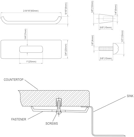 Dowell Undermount Kitchen Sink Clips, Sink Brackets, Kitchen Sink Supports - Image 7