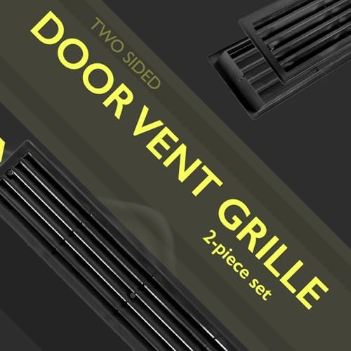 17.7 x 3.6 Inch Door Vent Cover – Two-Sided Black Plastic Vent Cover - Image 6