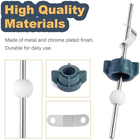2 Pack Lavatory Pop Up Center Piece Assembly, Sink Ball/Pivot Rod Replacement - Image 2