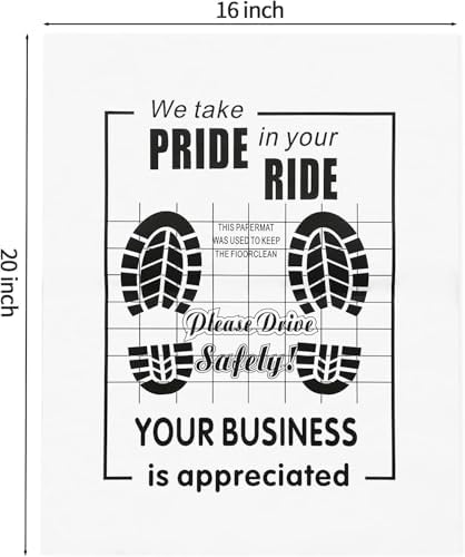 200Pcs Disposable Paper Floor Mats - Image 2