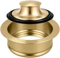 Garbage Disposal Flange and Stopper, Brushed Gold by QruiLanTu