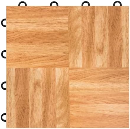 Flooring Inc's 3/8" Thick Interlocking Lightweight Plastic Practice Dance Floor - Image 7