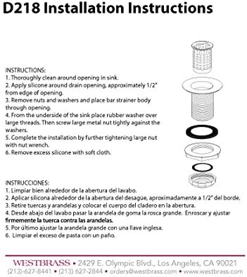 Westbrass D218-12 Junior Bar and Laundry Sink Drain Assembly - Image 6