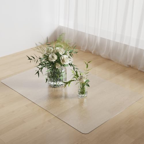 3'×3' Frosted Clear Waterproof Area Mat by BelleCosy