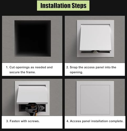 14" X 20", Aluminum Alloy Push-to-Open Inspection Door, Paintable Hidden - Image 7