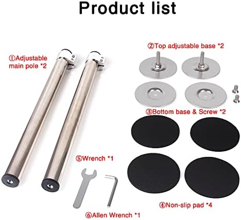 ST-2 Undermount Sink Brackets Stainless Steel Adjustable Support Sink Legs - Image 6
