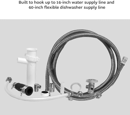 Waxman PlumbCraft White Dishwasher Installation Kit 7027700LF, Dishwasher Parts - Image 3