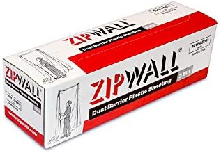 ZipWall PY50 Dust Barrier Plastic Sheeting, 3 mil & ZipWall Heavy-Duty Zipper - Image 2