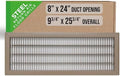Fits 8x24 and 24x8 Duct Opening | Return Air Floor Grille by Handua | Walkable by Handua