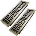 Howeall 4x14 Inches 2 Pack Heavy Duty Walkable Floor Register Easy Adjust Air by Howeall