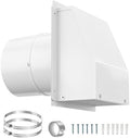 12 Inch Wall Vent Hood Exhaust Vent Cap Dryer Vent Cover by Home