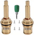 Brass Faucet Cartridge Replacement Kit M20 x 1.5 Ceramic Valve Pair by Unknown