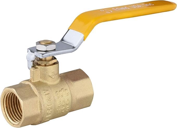 EFIELD 1/2-Inch 600 WOG FNPT Full Port Brass Ball Valve | FIP Threaded by EFIELDPEXTUBING