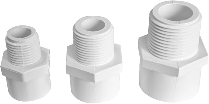 3/4 Inch White 2-Way SCH40 PVC Male Adapter Pipe Fittings， pipe fittings - Image 8