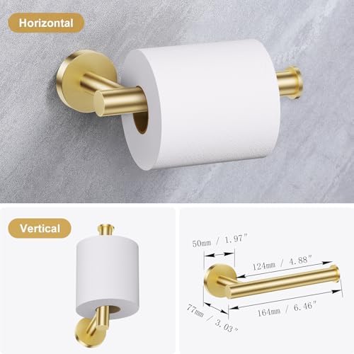 Lairuier Bathroom Hardware Set, 4-Piece Towel Holder Set Include Toilet Paper - Image 6